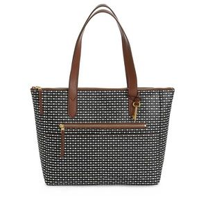 Patterned Fossil tote